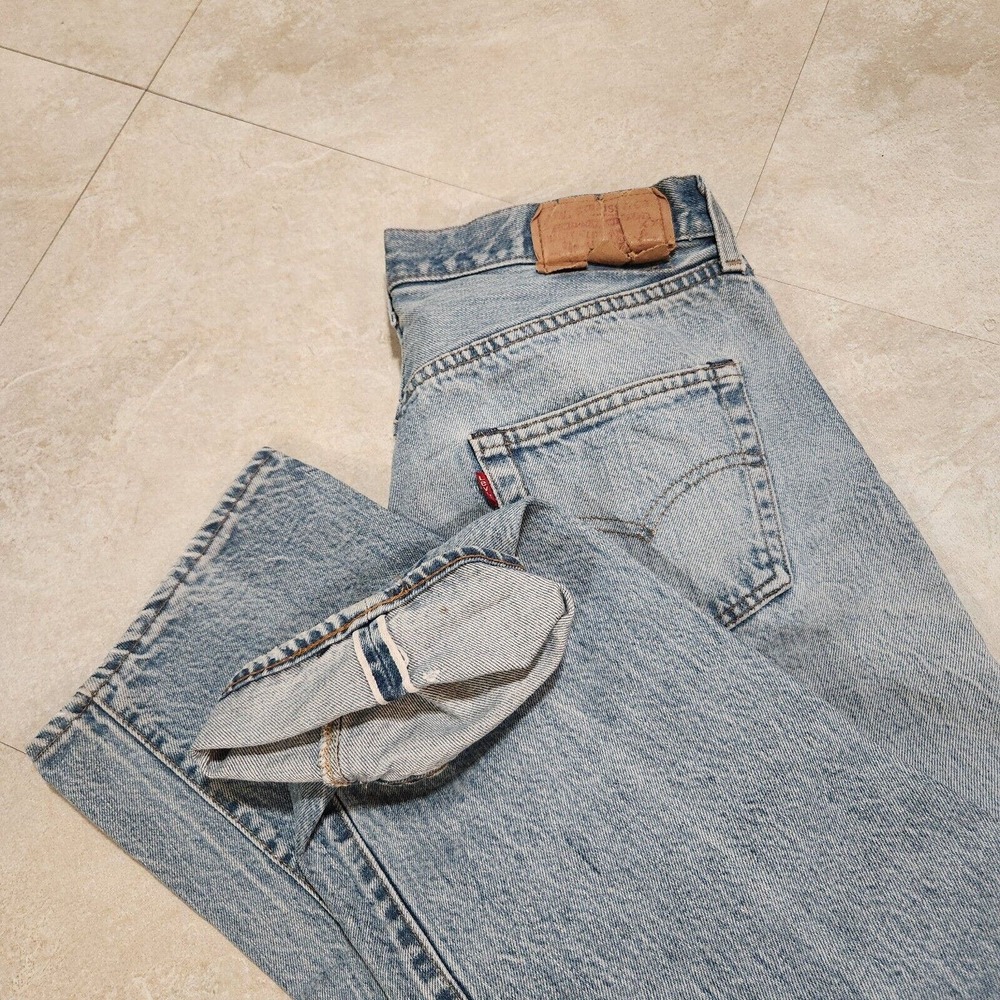 VTG 70s 80s Levis 501 501xx Selvedge Mens 34x32 Button Fly Blue Denim Jeans